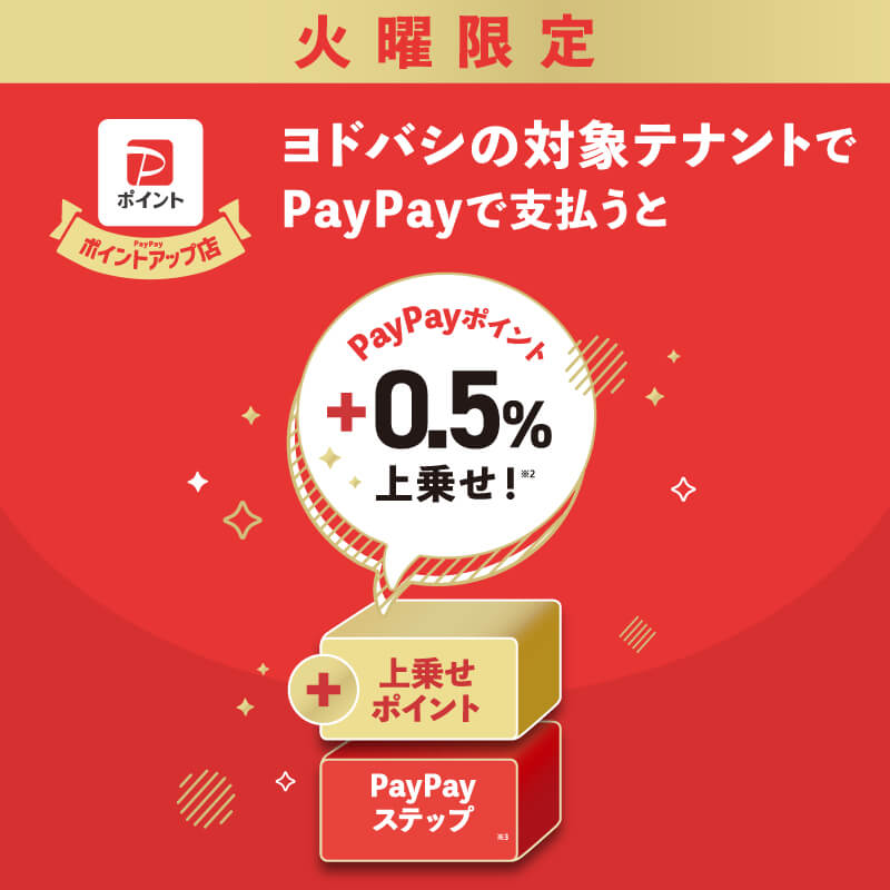 ヨドバシ池袋にて【毎週火曜】 PayPay ポイント上乗せ！